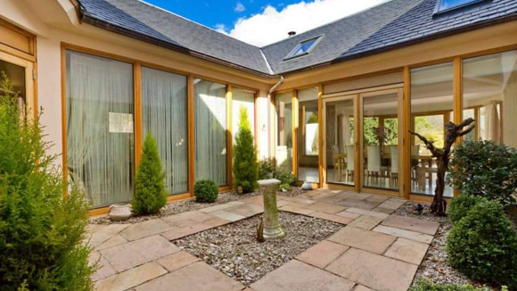 The courtyard provides an outdoor oasis of calm at the heart of the home.