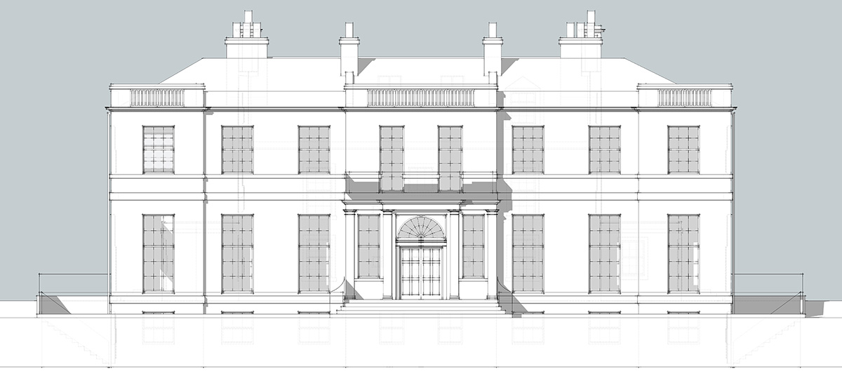 The classical Georgian house at Gartur Estate